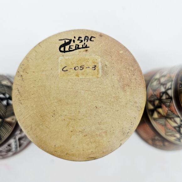 Lot of Chicha Jug Pitchers & Cups Pottery Cuzco Peru Inca Style Cat Animal VTG - Picture 12 of 14